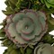 14" Artificial Spring Wreath with Mini Wooden Flowers for Wall or Door